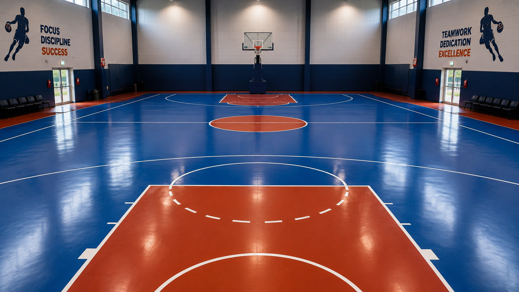 Synthetic Acrylic Basketball Court